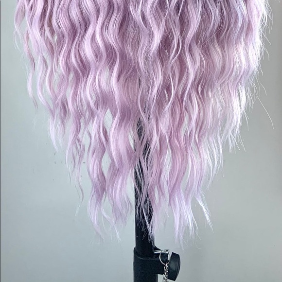 Gorgeous Lilac Pearl Loose Wave Premium Fiber Lace Front Wig - Picture 15 of 15